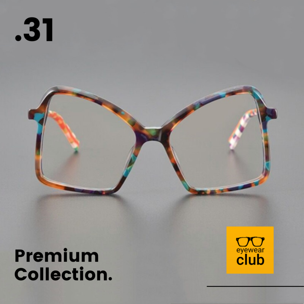 Com a Armação Oversized Handmade de Acetato Premium, você está trazendo o charme ousado dos anos 70 de volta à vida.